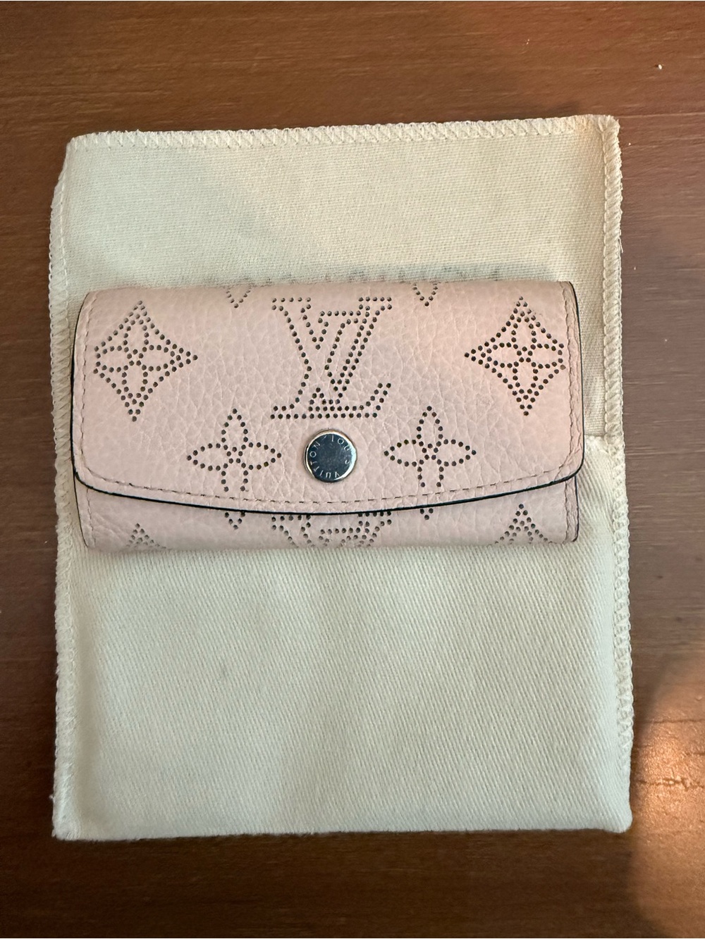 Louis Vuitton Pink Perforated Monogram Multicles Key Pouch